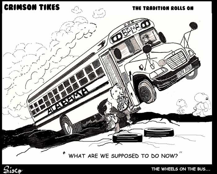 Crimson Tikes: The Wheels on the Bus Go Round and Round